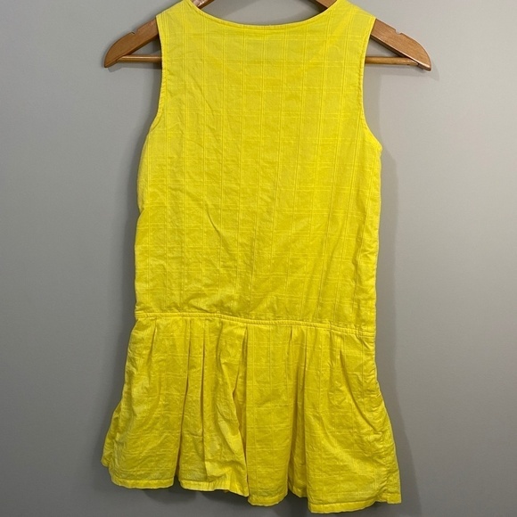 GAP Kids‎ Button Front Yellow Sleeveless Sun Dress Size Large (10) - Picture 3 of 9